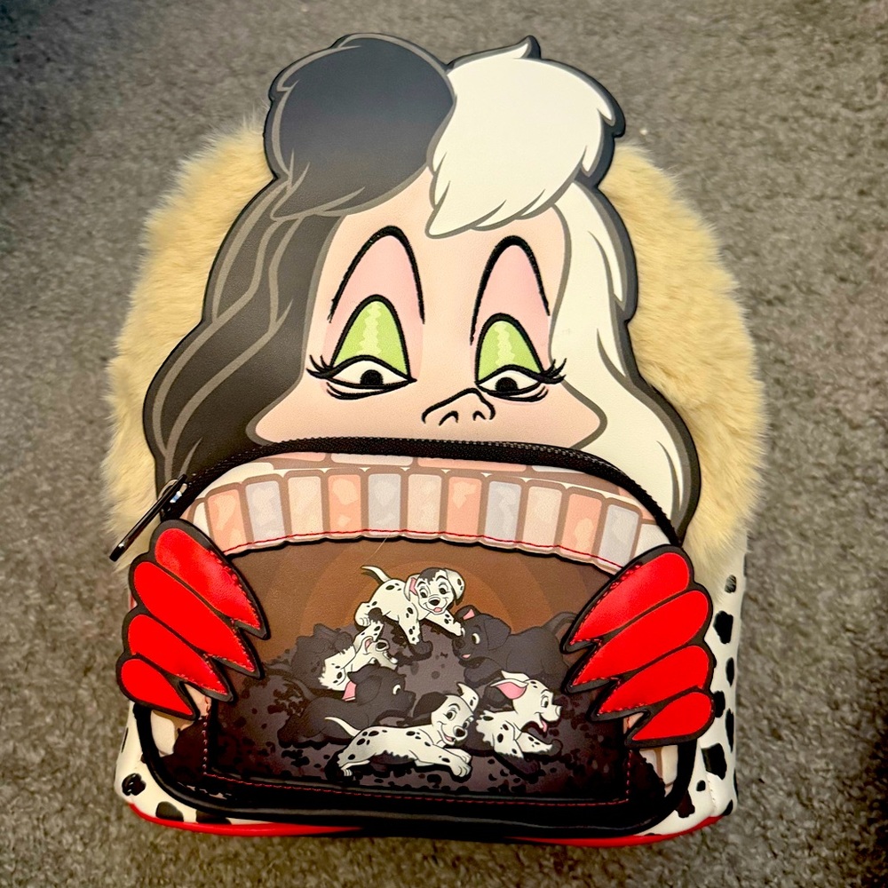 Cruella de Vil loungefly backpack OBO